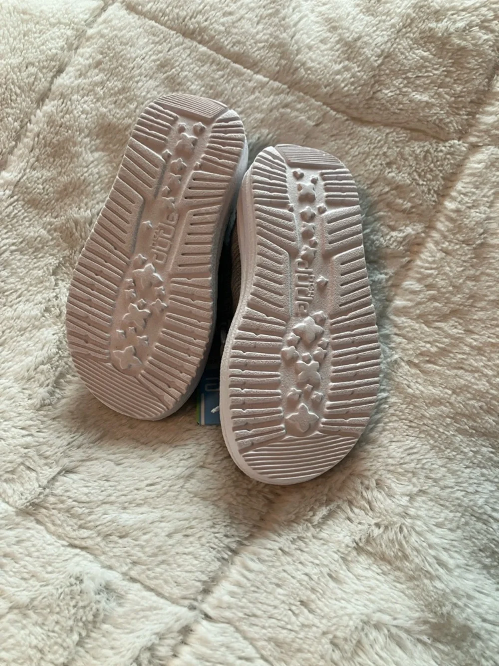 Hey Dude Kids Gray Knit Slip-On Shoes with Elastic Laces